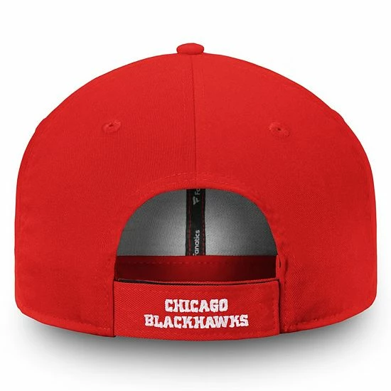 Men's Fanatics Branded Red Chicago Blackhawks Core Adjustable Hat Men's Fanatics Branded Red Chicago Blackhawks Core Adjustable Hat -Metaverse shop unnamed file 8720