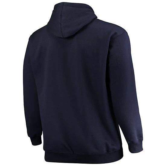 Men's Fanatics Branded Navy Houston Texans Big & Tall Stacked Pullover Hoodie 6 Men's Fanatics Branded Navy Houston Texans Big & Tall Stacked Pullover Hoodie - Image 4