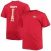 Men's Fanatics Branded Scarlet San Francisco 49ers Big & Tall #1 Dad 2-Hit T-Shirt -Metaverse shop unnamed file 8754