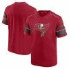 Men's Fanatics Branded Red Tampa Bay Buccaneers Textured Hashmark V-Neck T-Shirt -Metaverse shop unnamed file 8799