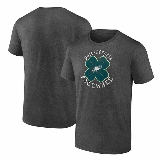 Men's Fanatics Branded Gray Philadelphia Eagles Celtic Clover T-Shirt Men's Fanatics Branded Gray Philadelphia Eagles Celtic Clover T-Shirt -Metaverse shop unnamed file 88