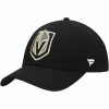 Men's Fanatics Branded Black Vegas Golden Knights Core Primary Logo Adjustable Hat
