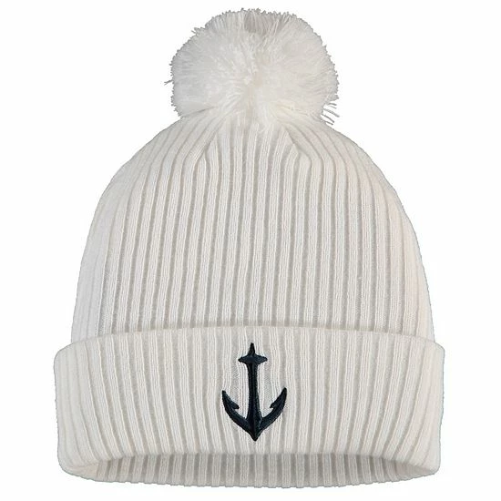 Men's Fanatics Branded White Seattle Kraken Secondary Logo Cuffed Knit Hat with Pom Men's Fanatics Branded White Seattle Kraken Secondary Logo Cuffed Knit Hat With Pom -Metaverse shop unnamed file 8808