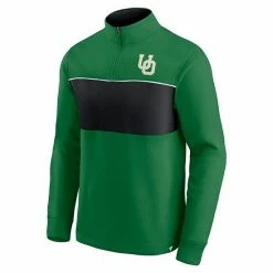 Men's Fanatics Branded Green/Black Oregon Ducks Primary Logo Quarter-Zip Jacket -Metaverse shop unnamed file 8850