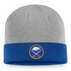 Men's Fanatics Branded Gray/Royal Buffalo Sabres Two-Tone Cuffed Knit Hat -Metaverse shop unnamed file 8873