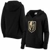 Women's Fanatics Branded Black Vegas Golden Knights Primary Team Logo Fleece V-Neck Pullover Hoodie 2 Women's Fanatics Branded Black Vegas Golden Knights Primary Team Logo Fleece V-Neck Pullover Hoodie -Metaverse shop unnamed file 8913