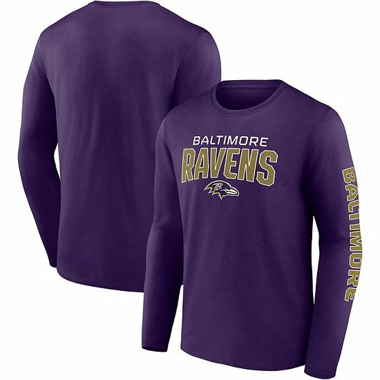 Men's Fanatics Branded Purple Baltimore Ravens Go the Distance Long Sleeve T-Shirt Men's Fanatics Branded Purple Baltimore Ravens Go The Distance Long Sleeve T-Shirt -Metaverse shop unnamed file 893