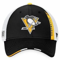 Men's Fanatics Branded Black/White Pittsburgh Penguins 2022 NHL Draft Authentic Pro On Stage Trucker Adjustable Hat 4 Men's Fanatics Branded Black/White Pittsburgh Penguins 2022 NHL Draft Authentic Pro On Stage Trucker Adjustable Hat -Metaverse shop unnamed file 8943