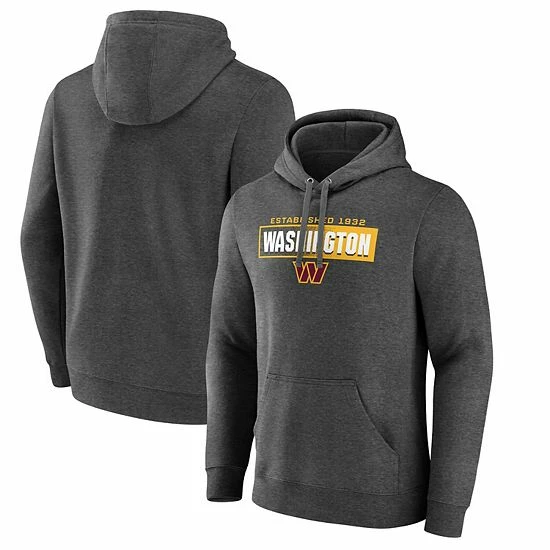 Men's Fanatics Branded Charcoal Washington Commanders Down The Field Pullover Hoodie Men's Fanatics Branded Charcoal Washington Commanders Down The Field Pullover Hoodie -Metaverse shop unnamed file 8949