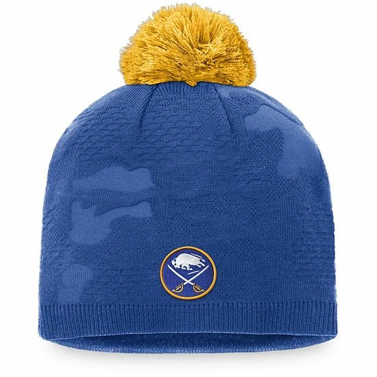 Women's Fanatics Branded Royal/Gold Buffalo Sabres Authentic Pro Team Locker Room Beanie with Pom Women's Fanatics Branded Royal/Gold Buffalo Sabres Authentic Pro Team Locker Room Beanie With Pom -Metaverse shop unnamed file 8957