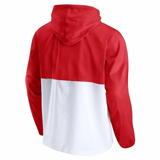 Men's Fanatics Branded Red/White Wisconsin Badgers Thrill Seeker Half-Zip Hoodie Anorak Jacket Men's Fanatics Branded Red/White Wisconsin Badgers Thrill Seeker Half-Zip Hoodie Anorak Jacket -Metaverse shop unnamed file 8967