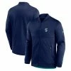Men's Fanatics Branded Navy Seattle Kraken Locker Room Full-Zip Jacket -Metaverse shop unnamed file 8985