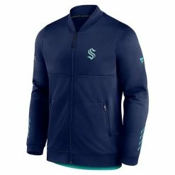 Men's Fanatics Branded Navy Seattle Kraken Locker Room Full-Zip Jacket 4 Men's Fanatics Branded Navy Seattle Kraken Locker Room Full-Zip Jacket -Metaverse shop unnamed file 8987