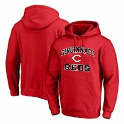 Men's Fanatics Branded Red Cincinnati Reds Heart & Soul Pullover Hoodie -Metaverse shop unnamed file 9064