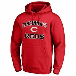 Men's Fanatics Branded Red Cincinnati Reds Heart & Soul Pullover Hoodie -Metaverse shop unnamed file 9065