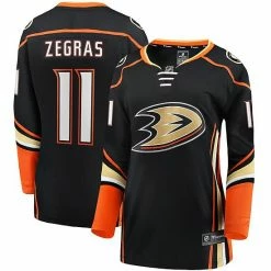 Women's Fanatics Branded Trevor Zegras Black Anaheim Ducks Home Breakaway Player Jersey