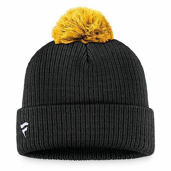 Men's Fanatics Branded Black Pittsburgh Penguins Team Cuffed Knit Hat with Pom Men's Fanatics Branded Black Pittsburgh Penguins Team Cuffed Knit Hat With Pom -Metaverse shop unnamed file 9084