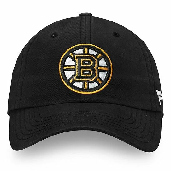 Men's Fanatics Branded Black Boston Bruins Core Primary Logo Adjustable Hat - Image 3