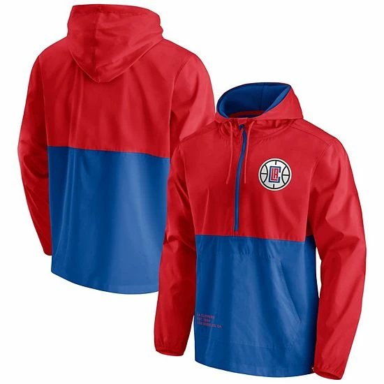 Men's Fanatics Branded Royal/Red LA Clippers Anorak Block Party Windbreaker Half-Zip Hoodie Jacket Men's Fanatics Branded Royal/Red LA Clippers Anorak Block Party Windbreaker Half-Zip Hoodie Jacket -Metaverse shop unnamed file 9319