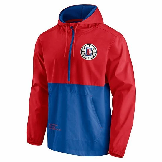 Men's Fanatics Branded Royal/Red LA Clippers Anorak Block Party Windbreaker Half-Zip Hoodie Jacket Men's Fanatics Branded Royal/Red LA Clippers Anorak Block Party Windbreaker Half-Zip Hoodie Jacket -Metaverse shop unnamed file 9320