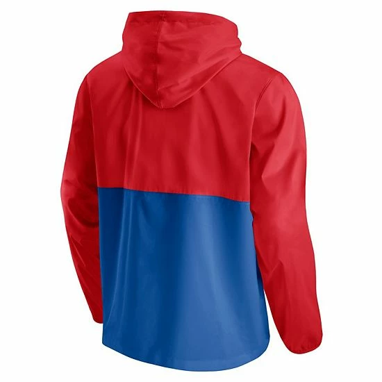 Men's Fanatics Branded Royal/Red LA Clippers Anorak Block Party Windbreaker Half-Zip Hoodie Jacket Men's Fanatics Branded Royal/Red LA Clippers Anorak Block Party Windbreaker Half-Zip Hoodie Jacket -Metaverse shop unnamed file 9321
