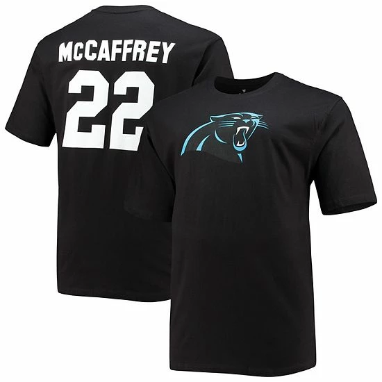 Men's Fanatics Branded Christian McCaffrey Black Carolina Panthers Big & Tall Player Name & Number T-Shirt 3 Men's Fanatics Branded Christian McCaffrey Black Carolina Panthers Big & Tall Player Name & Number T-Shirt