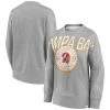 Women's Fanatics Branded Heathered Gray Tampa Bay Buccaneers Jump Distribution Tri-Blend Pullover Sweatshirt -Metaverse shop unnamed file 9508