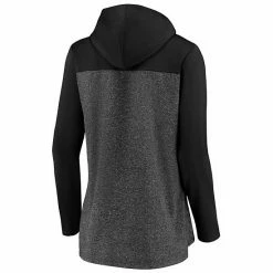 Women's Fanatics Branded Heathered Charcoal/Black San Jose Sharks Chiller Fleece Pullover Hoodie -Metaverse shop unnamed file 9540