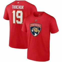 Men's Fanatics Branded Matthew Tkachuk Red Florida Panthers Authentic Stack Name & Number T-Shirt -Metaverse shop unnamed file 9552
