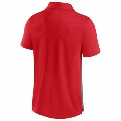 Men's Fanatics Branded Red/Heathered Gray Wisconsin Badgers Split Block Color Block Polo -Metaverse shop unnamed file 9562