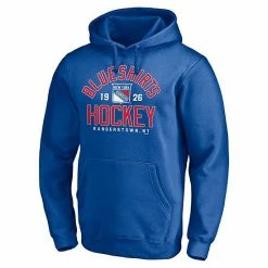 Men's Fanatics Branded Blue New York Rangers Hometown Collection Blueshirts Club Pullover Hoodie -Metaverse shop unnamed file 9614