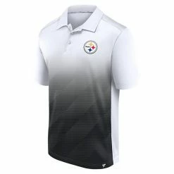 Men's Fanatics Branded White/Black Pittsburgh Steelers Parameter Polo -Metaverse shop unnamed file 962