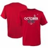 Youth Fanatics Branded Red St. Louis Cardinals 2022 Postseason Locker Room T-Shirt