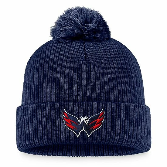 Men's Fanatics Branded Navy Washington Capitals Core Primary Logo Cuffed Knit Hat with Pom Men's Fanatics Branded Navy Washington Capitals Core Primary Logo Cuffed Knit Hat With Pom -Metaverse shop unnamed file 9655
