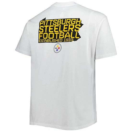 Men's Fanatics Branded White Pittsburgh Steelers Big & Tall Hometown Collection Hot Shot T-Shirt Men's Fanatics Branded White Pittsburgh Steelers Big & Tall Hometown Collection Hot Shot T-Shirt -Metaverse shop unnamed file 9685