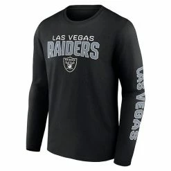 Men's Fanatics Branded Black Las Vegas Raiders Wordmark Go The Distance Long Sleeve T-Shirt -Metaverse shop unnamed file 9688