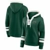 Women's Fanatics Branded Green Minnesota Wild Bombastic Exclusive Lace-Up Pullover Hoodie