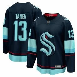 Men's Fanatics Branded Brandon Tanev Deep Sea Blue Seattle Kraken Home Premier Breakaway Player Jersey -Metaverse shop unnamed file 9714