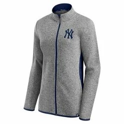 Women's Fanatics Branded Heathered Charcoal New York Yankees Primary Logo Fleece Full-Zip Jacket 4 Women's Fanatics Branded Heathered Charcoal New York Yankees Primary Logo Fleece Full-Zip Jacket -Metaverse shop unnamed file 9729
