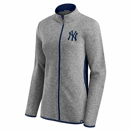 Women's Fanatics Branded Heathered Charcoal New York Yankees Primary Logo Fleece Full-Zip Jacket Women's Fanatics Branded Heathered Charcoal New York Yankees Primary Logo Fleece Full-Zip Jacket -Metaverse shop unnamed file 9729