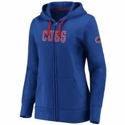 Women's Fanatics Branded Royal Chicago Cubs Primary Logo Team Block Full-Zip Hoodie -Metaverse shop unnamed file 9768