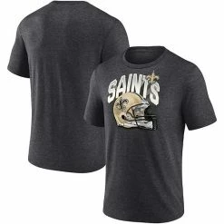 Men's Fanatics Branded Heathered Charcoal New Orleans Saints End Around Tri-Blend T-Shirt -Metaverse shop unnamed file 9774