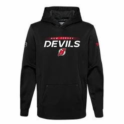 Youth Fanatics Branded Black New Jersey Devils Authentic Pro Pullover Hoodie -Metaverse shop unnamed file 9792