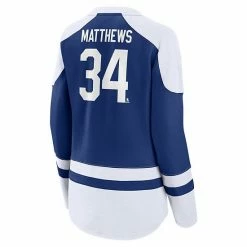 Women's Fanatics Branded Auston Matthews Blue/White Toronto Maple Leafs Lace-Up Raglan Sweatshirt 5 Women's Fanatics Branded Auston Matthews Blue/White Toronto Maple Leafs Lace-Up Raglan Sweatshirt -Metaverse shop unnamed file 9797