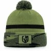 Men's Fanatics Branded Camo Vegas Golden Knights Military Appreciation Cuffed Knit Hat With Pom -Metaverse shop unnamed file 9798