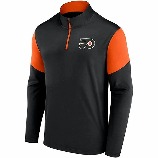 Men's Fanatics Branded Black Philadelphia Flyers Logo Quarter-Zip Jacket Men's Fanatics Branded Black Philadelphia Flyers Logo Quarter-Zip Jacket -Metaverse shop unnamed file 9838