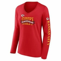 Women's Fanatics Branded Red Kansas City Chiefs Hometown Sweep Long Sleeve V-Neck T-Shirt 4 Women's Fanatics Branded Red Kansas City Chiefs Hometown Sweep Long Sleeve V-Neck T-Shirt -Metaverse shop unnamed file 9853