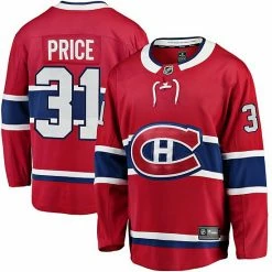 Men's Fanatics Branded Carey Price Red Montreal Canadiens Breakaway Player Jersey -Metaverse shop unnamed file 9883