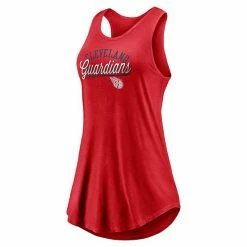 Women's Fanatics Branded Red Cleveland Guardians Simplicity Swing Racerback Scoop Neck Tank Top 4 Women's Fanatics Branded Red Cleveland Guardians Simplicity Swing Racerback Scoop Neck Tank Top -Metaverse shop unnamed file 9902