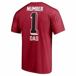 Men's Fanatics Branded Red Atlanta Falcons #1 Dad T-Shirt -Metaverse shop unnamed file 9915